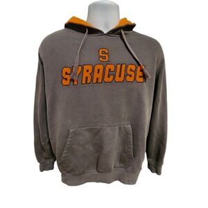 Campus Heritage Syracuse Hoodie‎ Men's Medium Gray Orange Pullover Hoodie